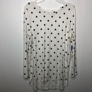 Old Navy girls Luxe polka dot top. Size XL(14) NWT